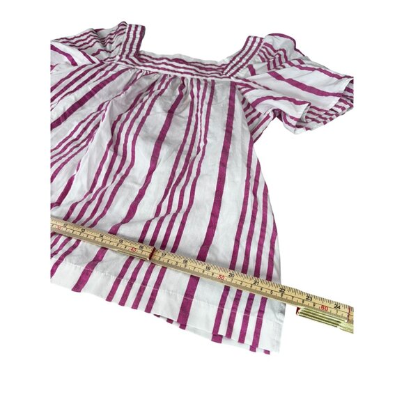 Loft Petite MP Womens Striped Top Cotton/Polyester Blend - Picture 9 of 9